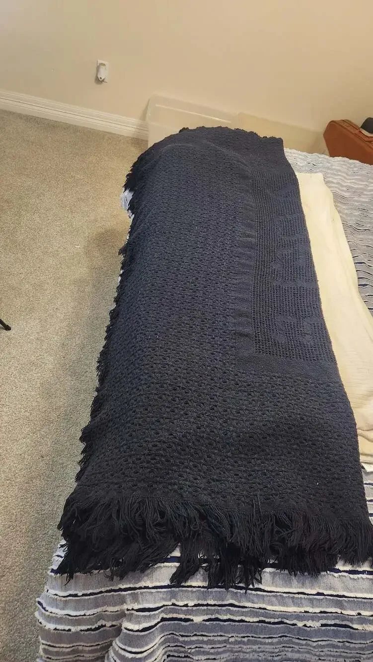 Adele Live 2016 Tour Woven Black Fringe Blanket Throw